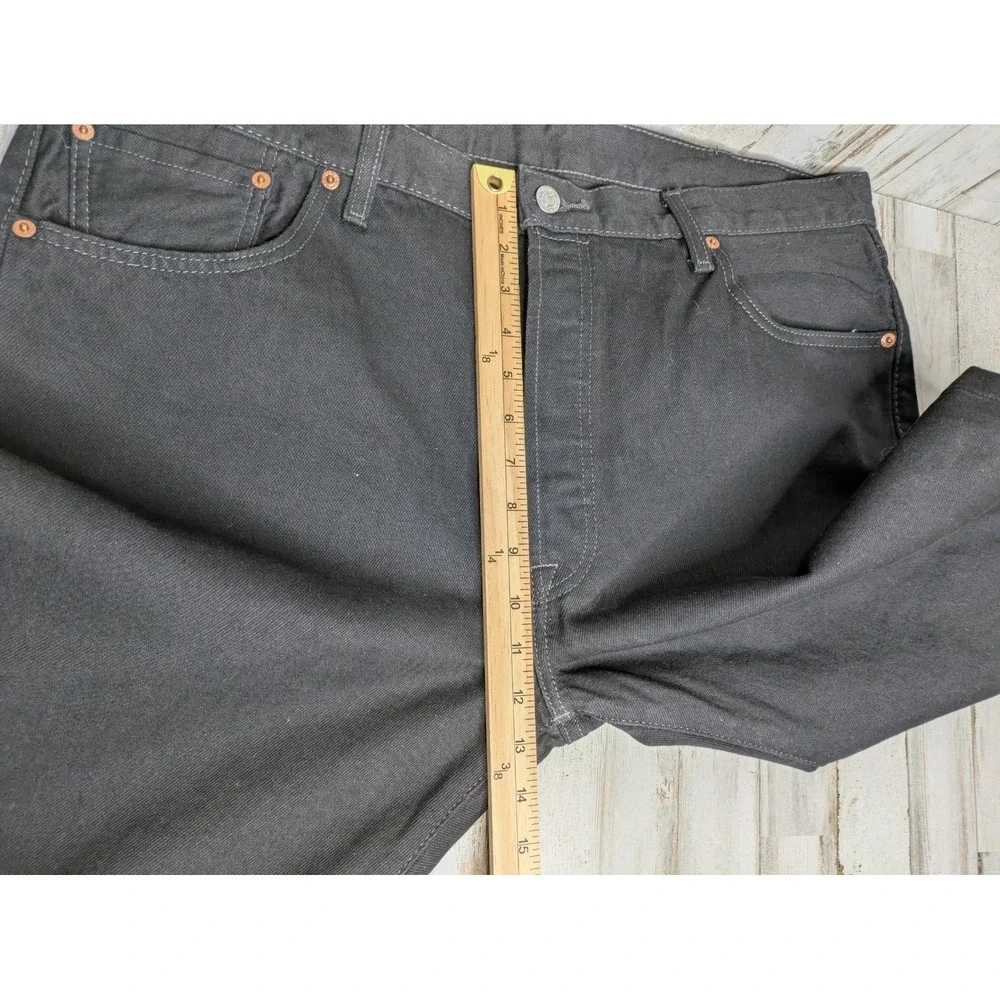 NWT Levi's Men's 501 Original Fit Jean Black 100% Cotton Button Fly